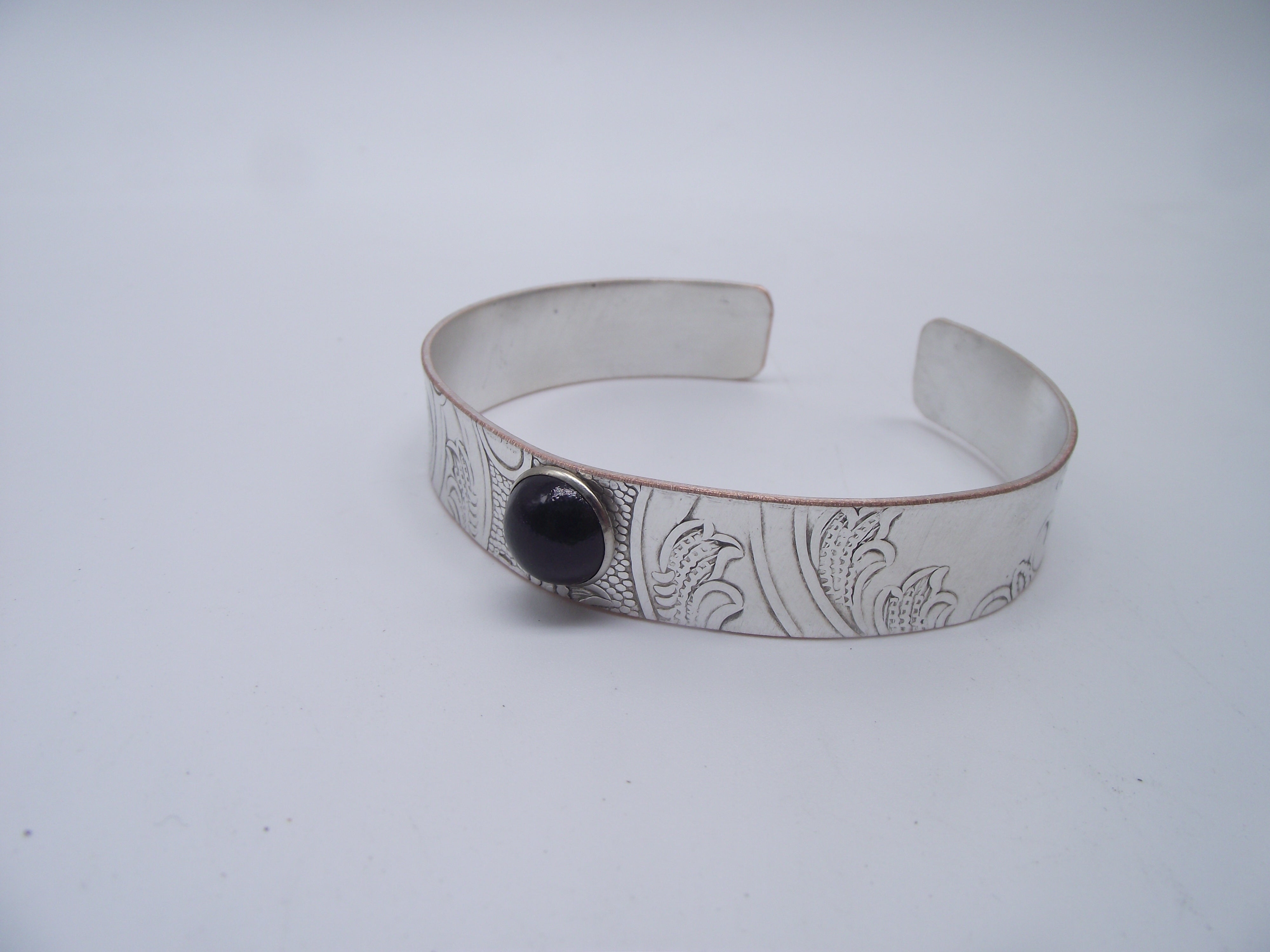 Silver bangle bracelet-02