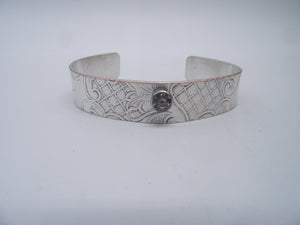 Silver bangle bracelet-06