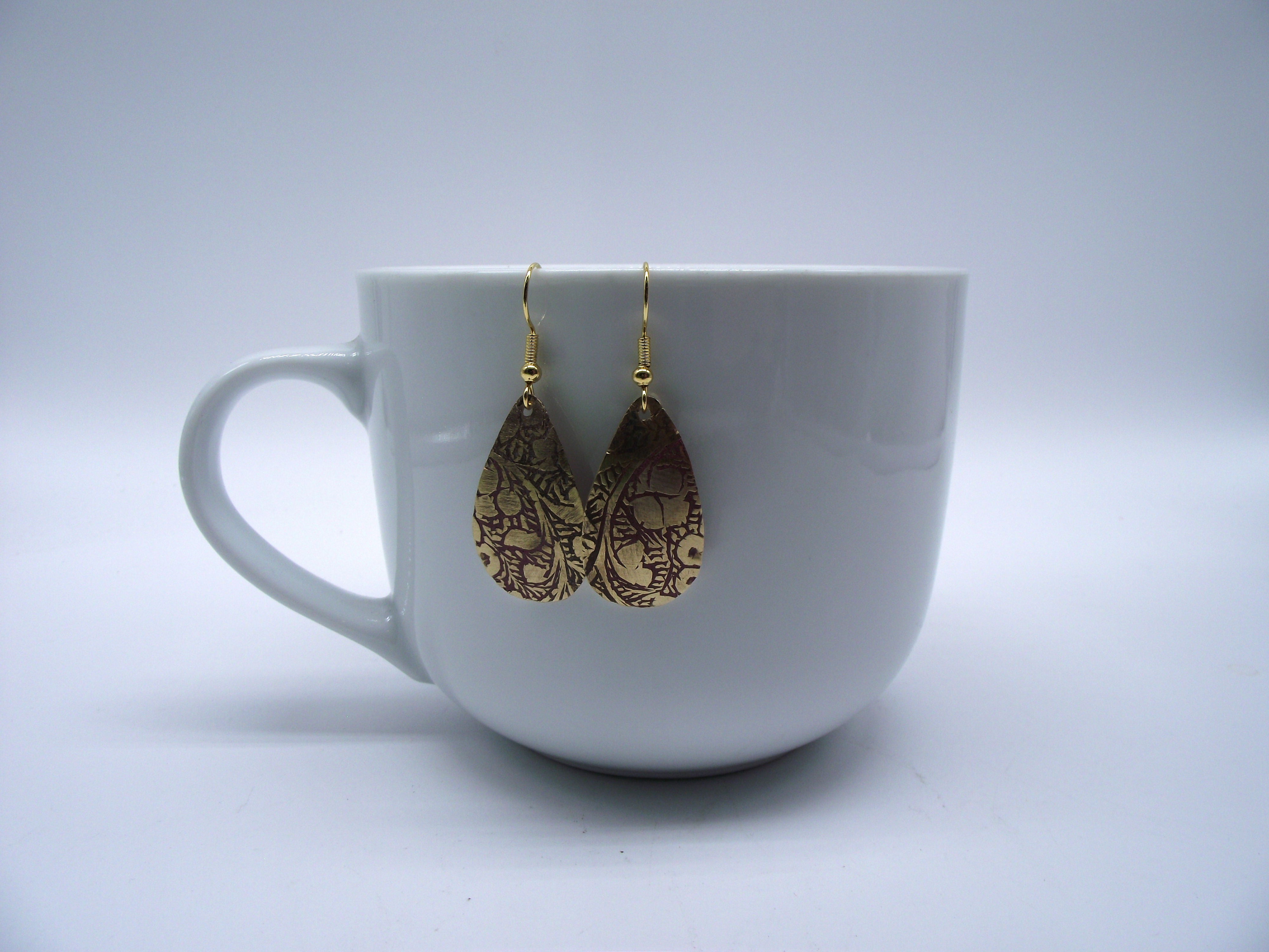 Brass Earrings Style #10-Wholesale