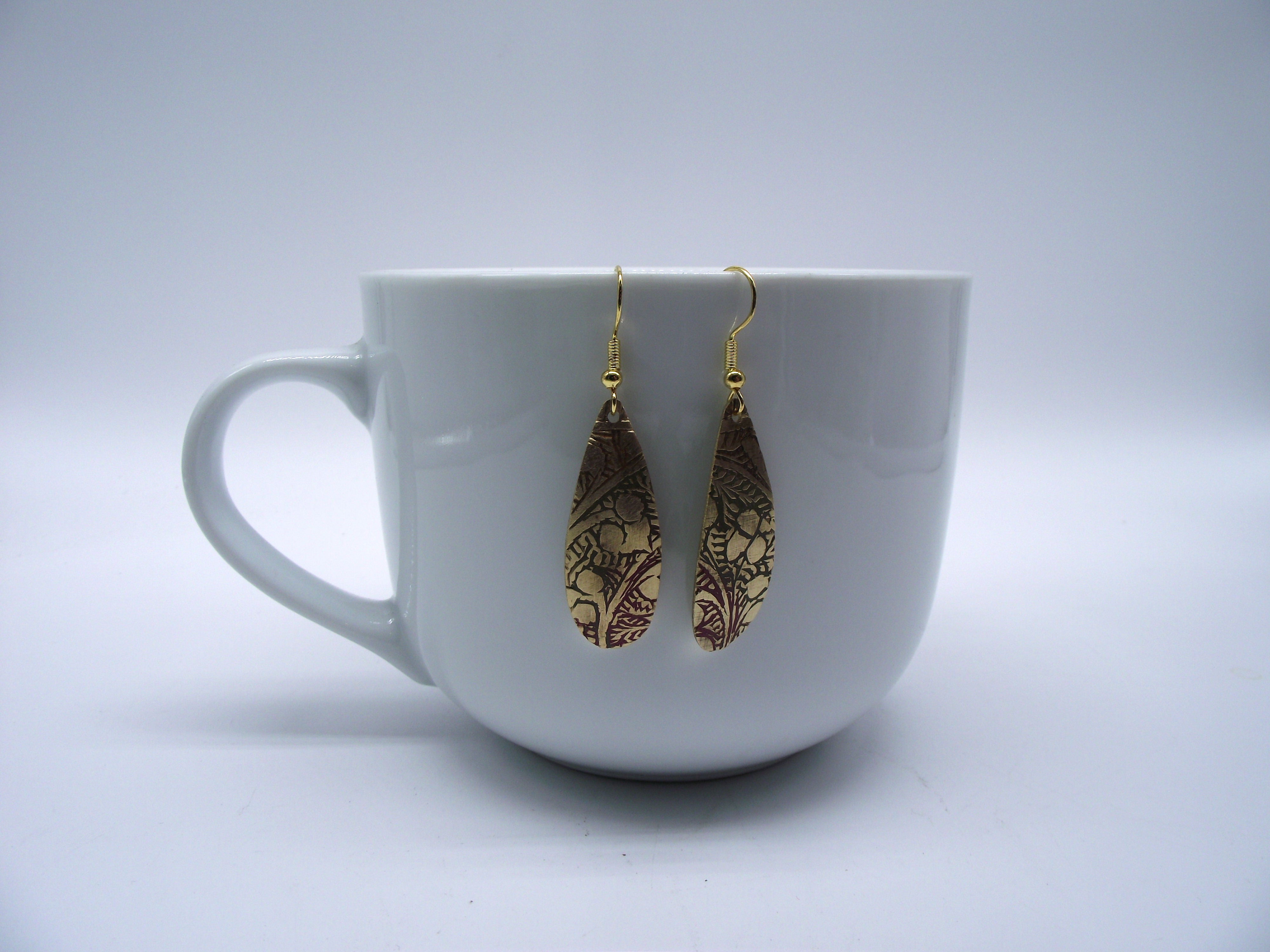Brass Earrings Style #3-Wholesale