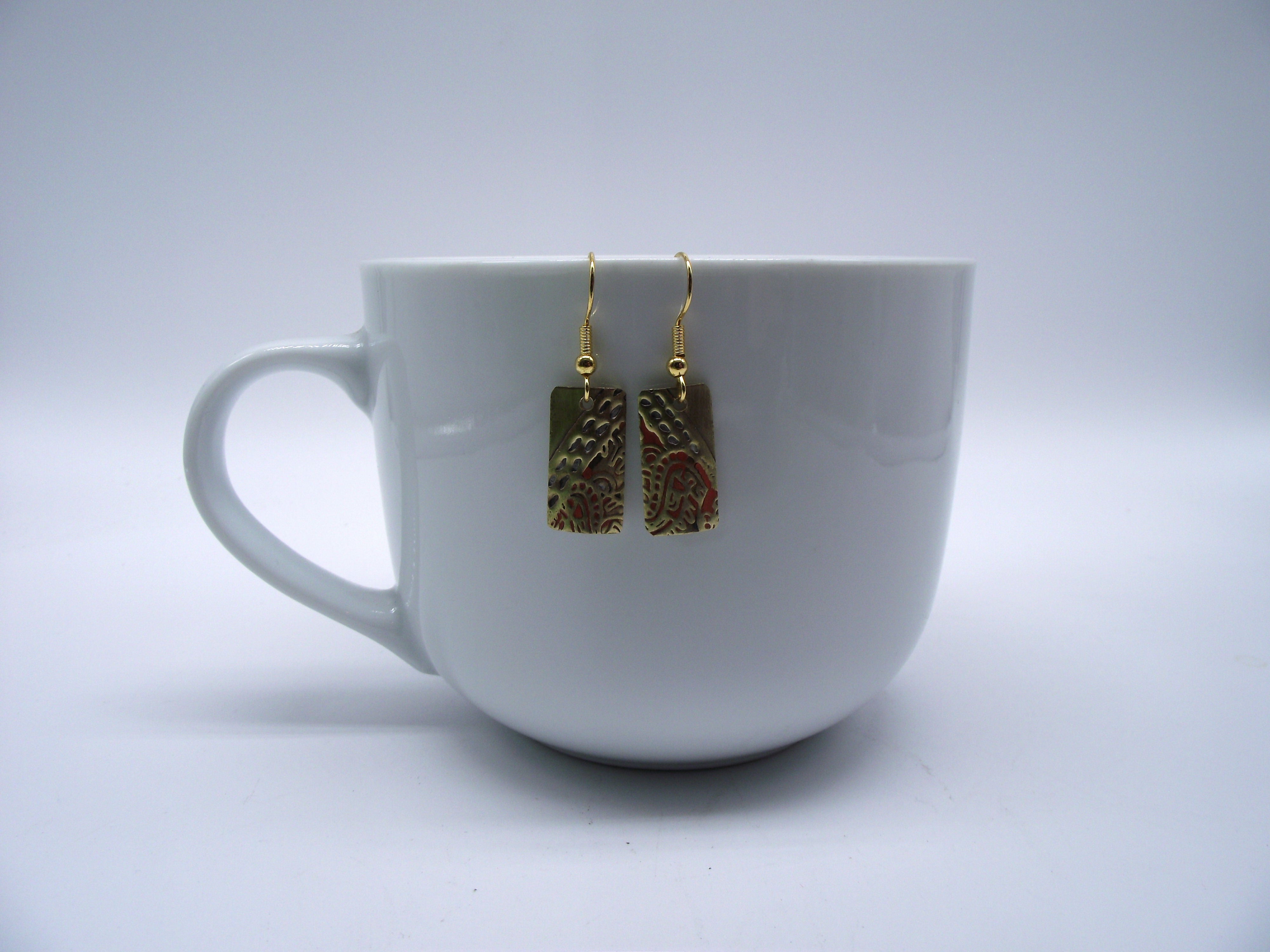 Brass Earrings Style #7-Wholesale