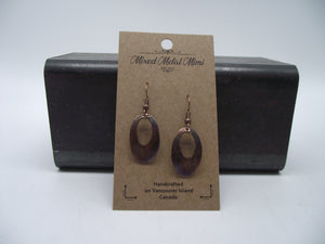 Copper etched earrings -01