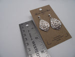 Knife-end silver earrings -04