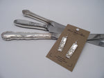 Knife-end silver earrings -08