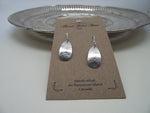Sterling silver maple leaf earrings-teardrop