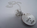 Dandelion Necklace-silver chain