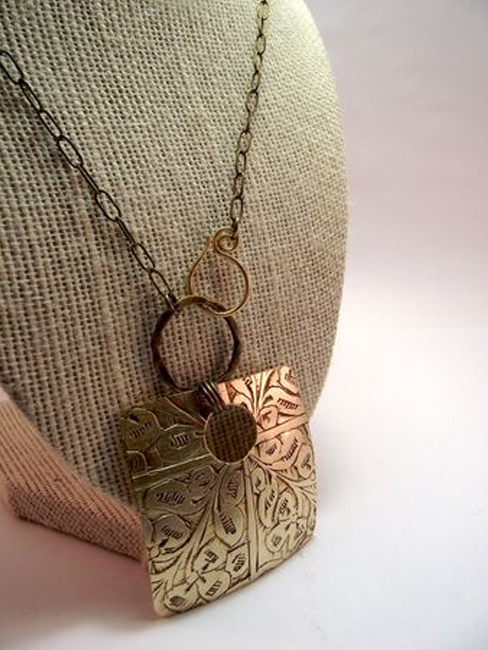 Adjustable Brass Necklace w/30” Chain-Wholesale