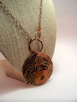Adjustable Copper Necklace w/30” Chain Round-Wholesale