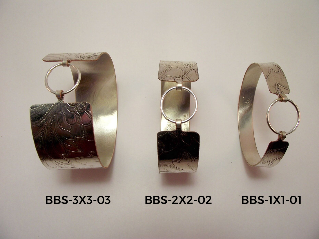 Silver Bangle Bracelets with Ring-Wholesale