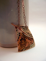 Small Copper Necklaces w/Clasp in Front-Wholesale