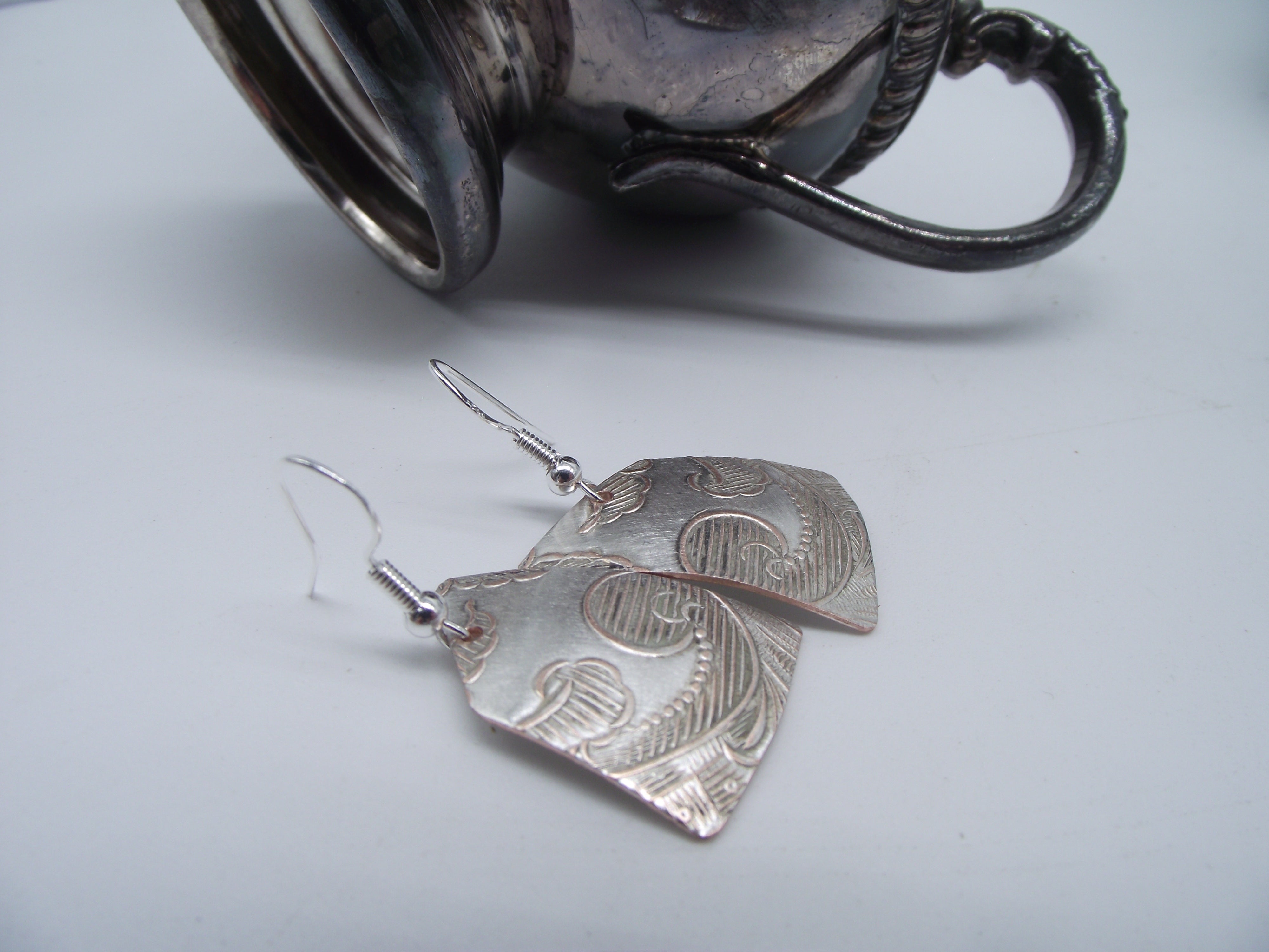 Silver Earrings-English Silver 010