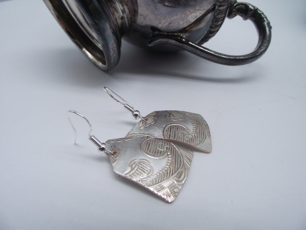 Silver Earrings-English Silver 010