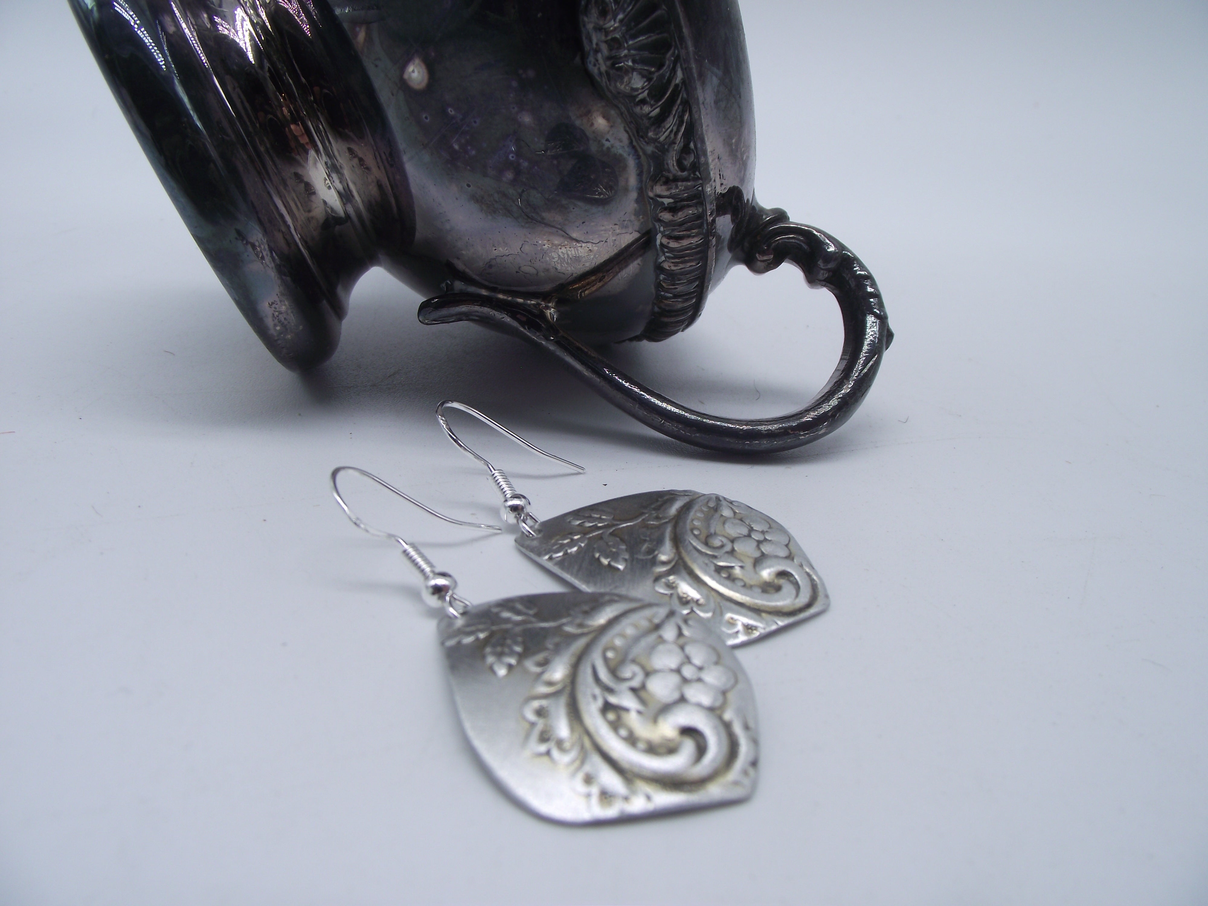 Silver Earrings-English Silver 014
