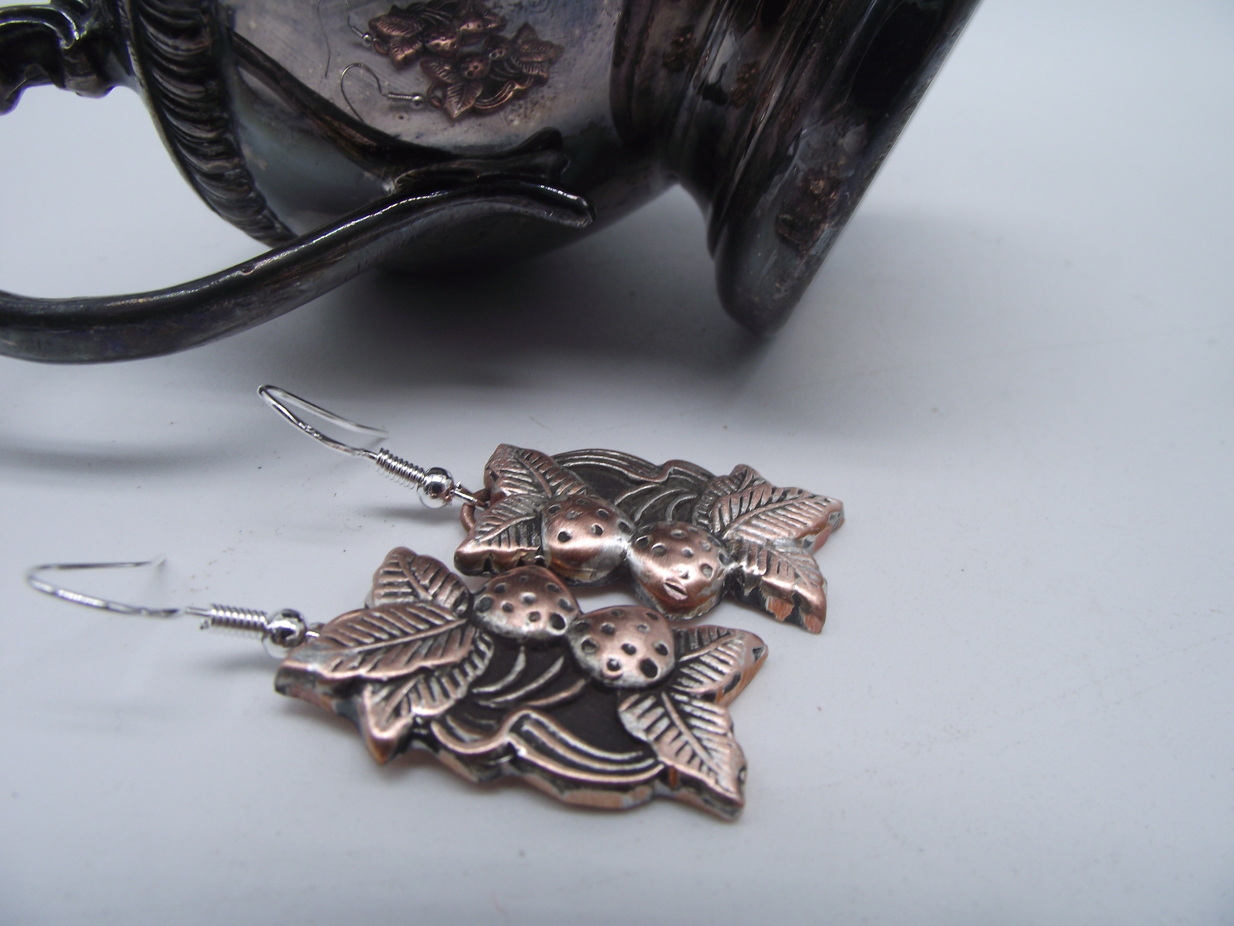 Silver Earrings-English Silver 019