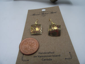 Mini Earrings Brass - 002