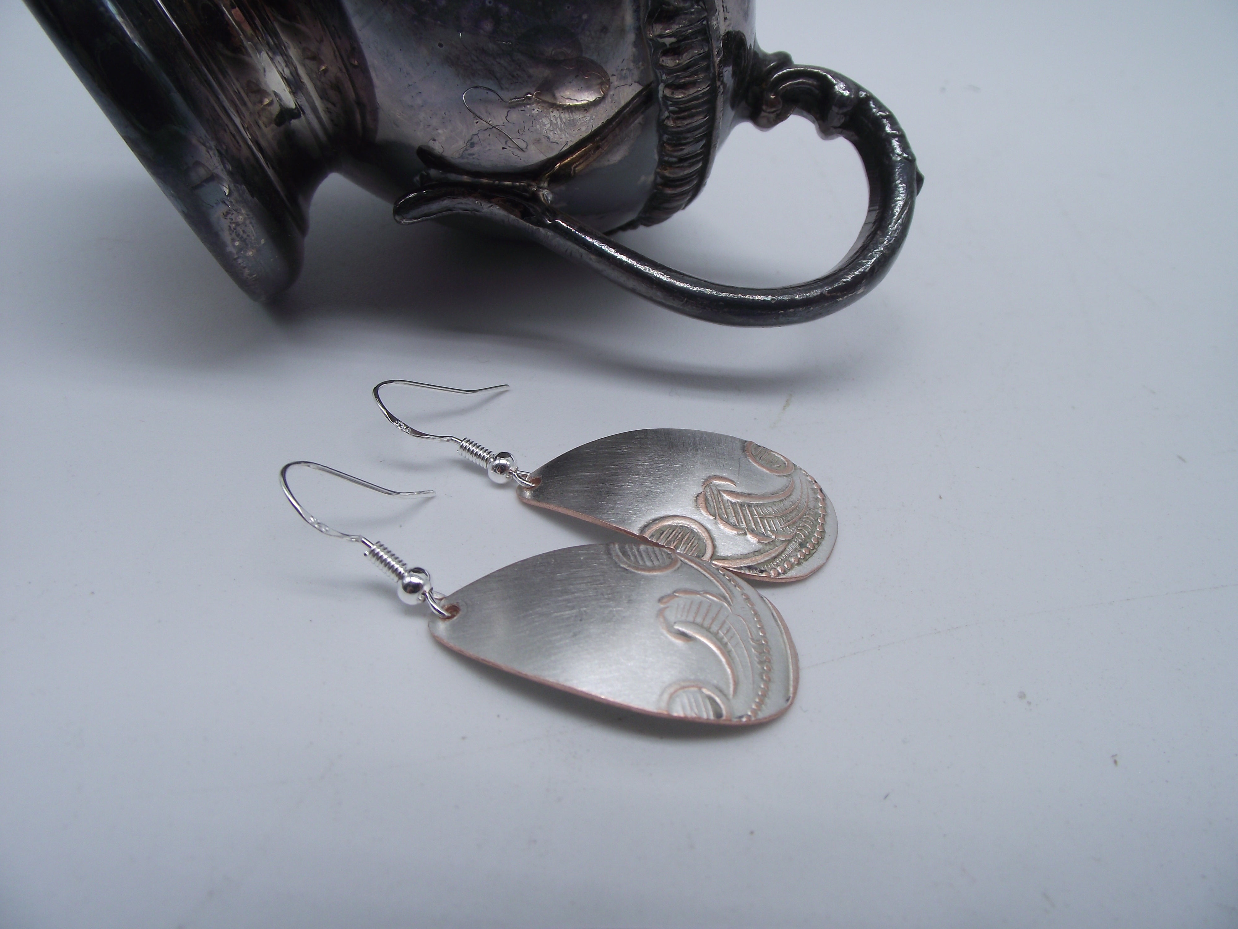 Silver Earrings-English Silver 008