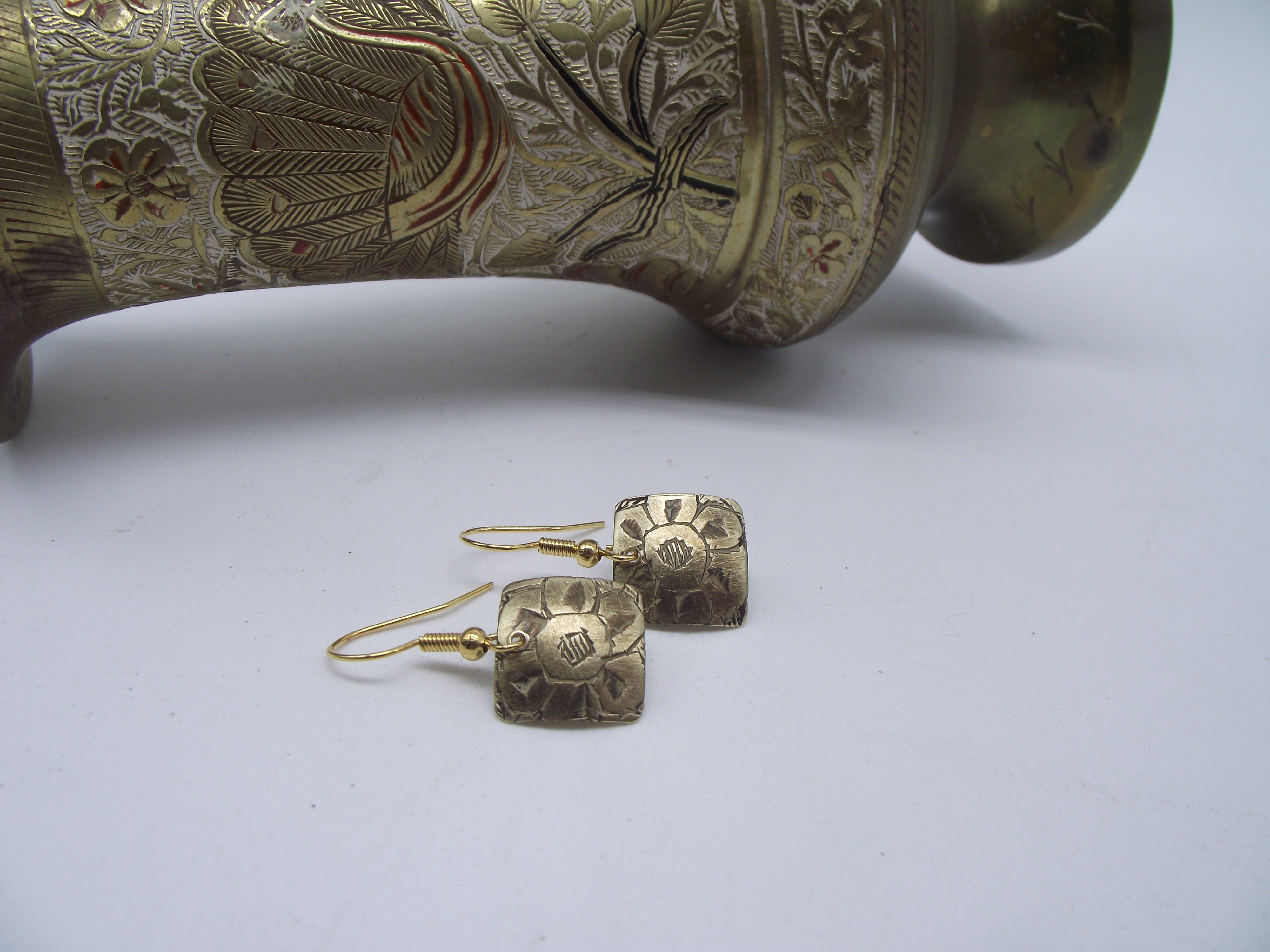 Mini Earrings Brass - 004