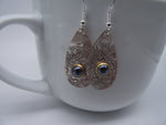 Gemstone earrings-silver 04