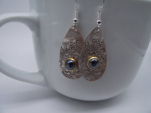 Gemstone earrings-silver 04