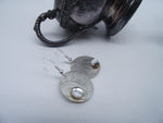 Gemstone earrings-silver 06