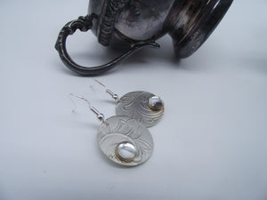 Gemstone earrings-silver 06