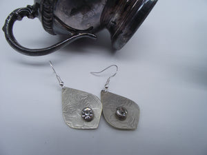 Gemstone earrings-silver 07