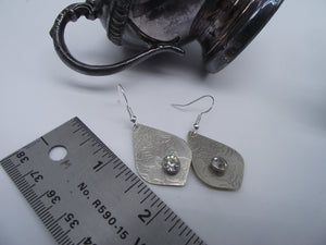 Gemstone earrings-silver 07