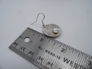 Gemstone earrings-silver 01