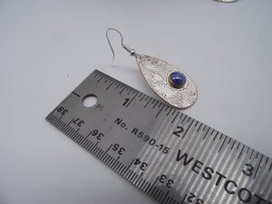 Gemstone earrings-silver 08